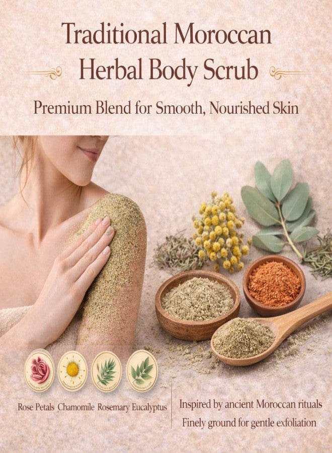 FERIHA Moroccan Sakla Tabrima Body Scrub Powder – Traditional Hammam Herbal Detox for Deep Cleansing & Exfoliation | 4.23 oz - Image 3