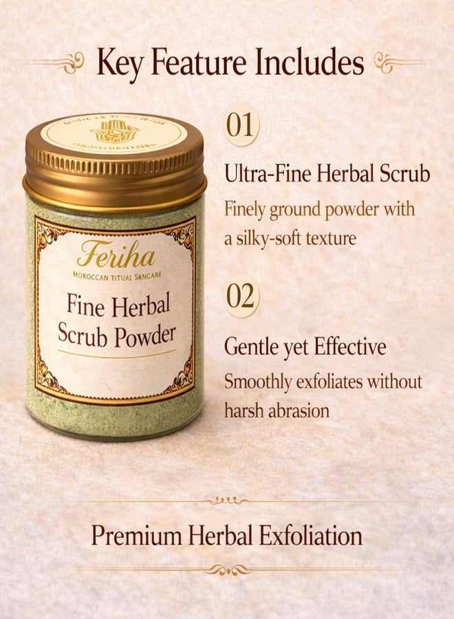 FERIHA Moroccan Sakla Tabrima Body Scrub Powder – Traditional Hammam Herbal Detox for Deep Cleansing & Exfoliation | 4.23 oz - Image 5