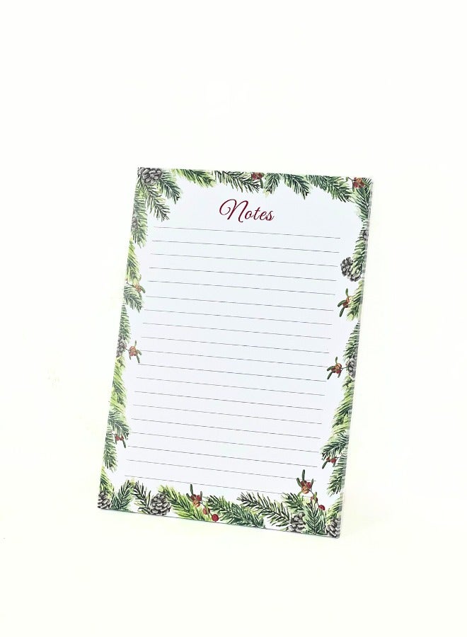 Generic Personalized Christmas Notepads - Pack of 5- 50 Sheets with To-Do List - Customizable with Names and Festive Designs - Image 1