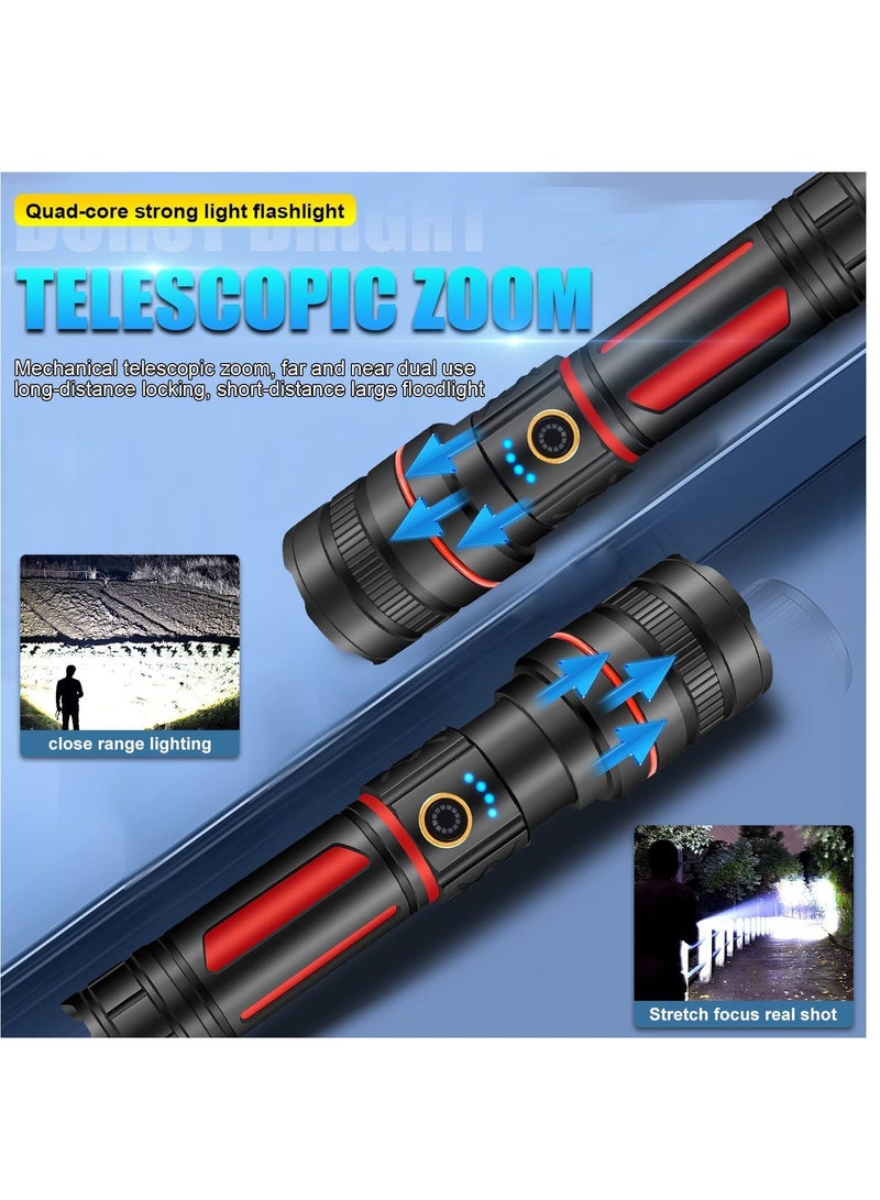 Rechargeable LED Flashlights High Lumens 120000 Lumens Super Bright Flashlight 5 Modes Zoomable IP68 Waterproof Tactical Flashlights for Emergencies and Camping - Image 5