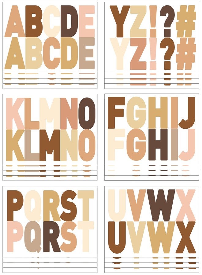 Purpeak 232 Pcs Bulletin Board Letters 2.6" Large Boho Alphabet Numbers and Punctuation Cutouts Letters Classroom Bulletin Board Alphabet Numbers for Back to School New Years Window Chalkboard Wall - Image 1
