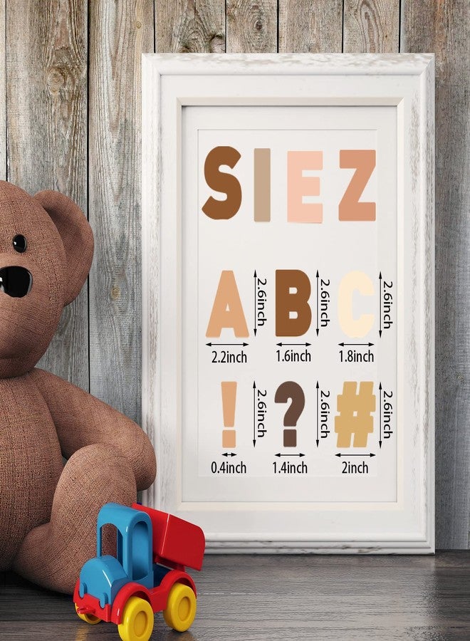 Purpeak 232 Pcs Bulletin Board Letters 2.6" Large Boho Alphabet Numbers and Punctuation Cutouts Letters Classroom Bulletin Board Alphabet Numbers for Back to School New Years Window Chalkboard Wall - Image 2