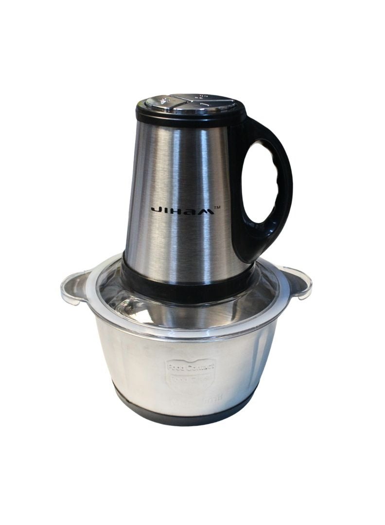 JIHAM Food Chopper 200W 2L Stainless Steel Powerful Multi Food Chopper For Meat double layer four knives Vegetables Fruits And Nuts - Image 1