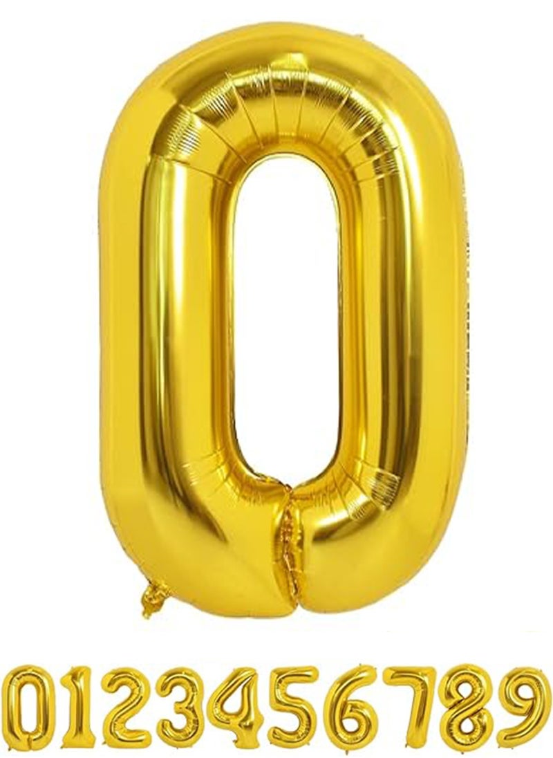 Helium Balloons Of 10 Pcs Shaped Number From 0 to 9 Size 102 cm For Decorating Birthday Parties And Weddings  - Image 3