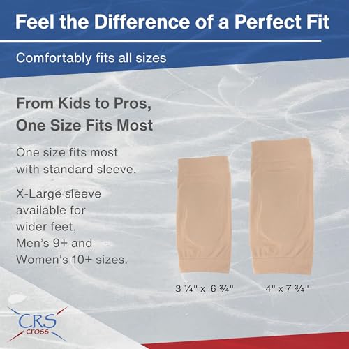 CRS Cross Achilles Heel Gel Sleeves. 1 Pair of Premium Padded Compression Gel Sleeve Socks for Cushion and Protection of Haglunds Bump, Achilles Tendonitis, and Bursitis (X-Large) - Image 4