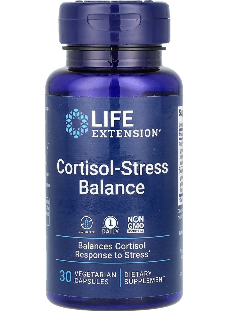 Life Extension Cortisol-Stress Balance, 30 Vegetarian Capsules