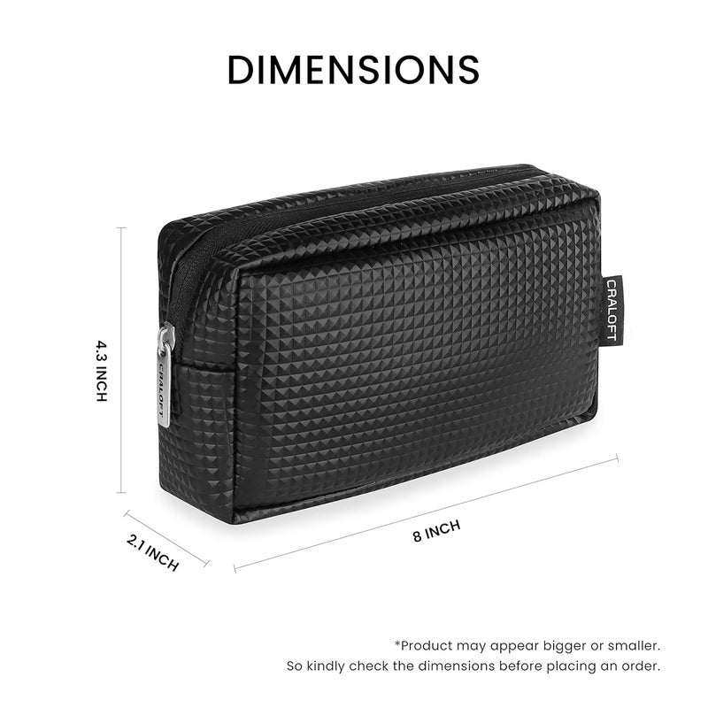 CRALOFT PVC-Sponge Tablet Sleeve Bag/Laptop Sleeve/Case Cover Upto 11.6 Inch with Charger Pouch for iPad/Samsung Galaxy/Lenovo/Mi/Realme for Professional Men and Women (Black_L29) - Image 3