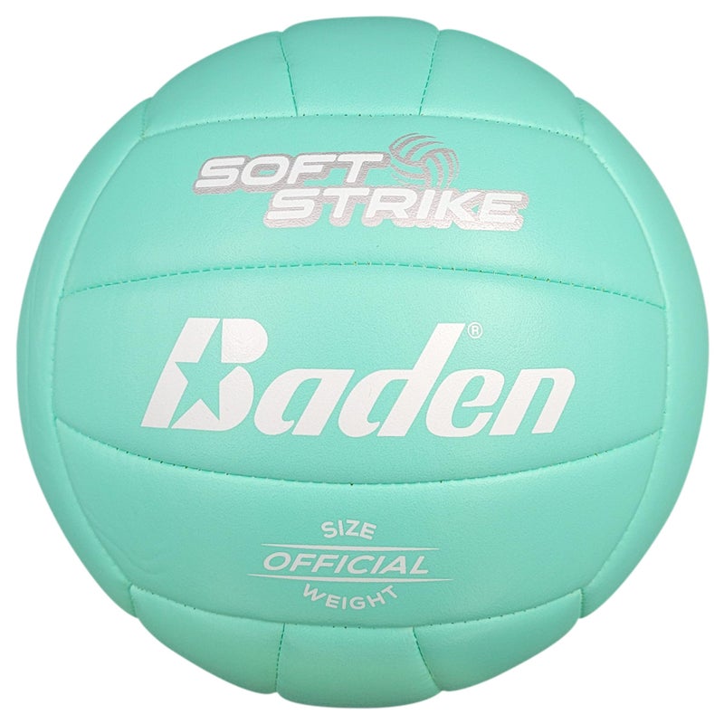 Baden | Soft Strike | Cushioned Synthetic Leather Recreational Volleyball | Indoor/Outdoor for Beginners & Youth | Official Size | Teal - Image 5