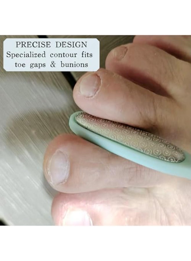 KINTEGOOD Precision Callus Remover Bunion Scrubber for Toe Gaps Hard Skin and Corns Mini Foot File Exfoliator with Compact Design for Pedicures and Sensitive Areas - Image 3
