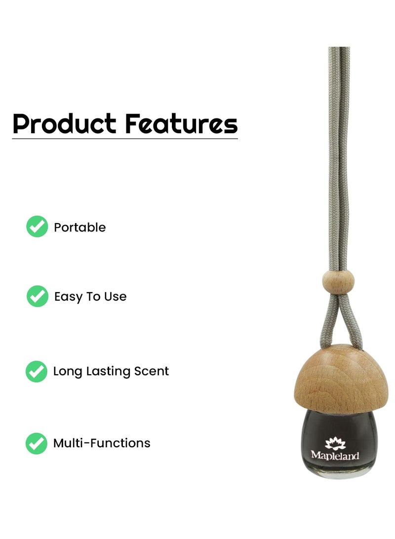 Megasil Car Hanging Air Freshener with Wooden Cap and Fresh Ice Scent – 10ml - Image 5