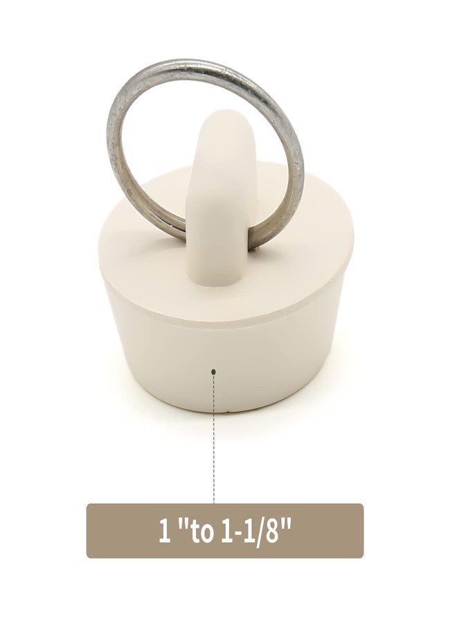 BokWin 2PCS 1-Inch Rubber Drain Stopper with Hanging Ring for Bathtub, Kitchen and Bathroom - Image 4