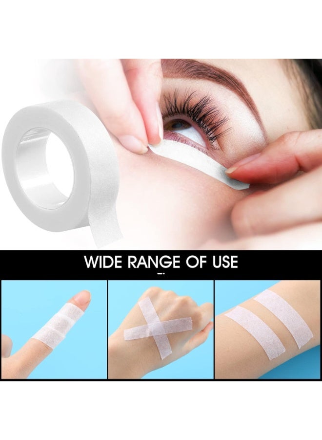 Flexible Skin tape Breathable nose Tape Self Adhesive gauze tape for wounds Injuries Swelling Sports (6 rolls), Micropore paper Tape, 0.5 inches x 10 yards (White) - Image 5