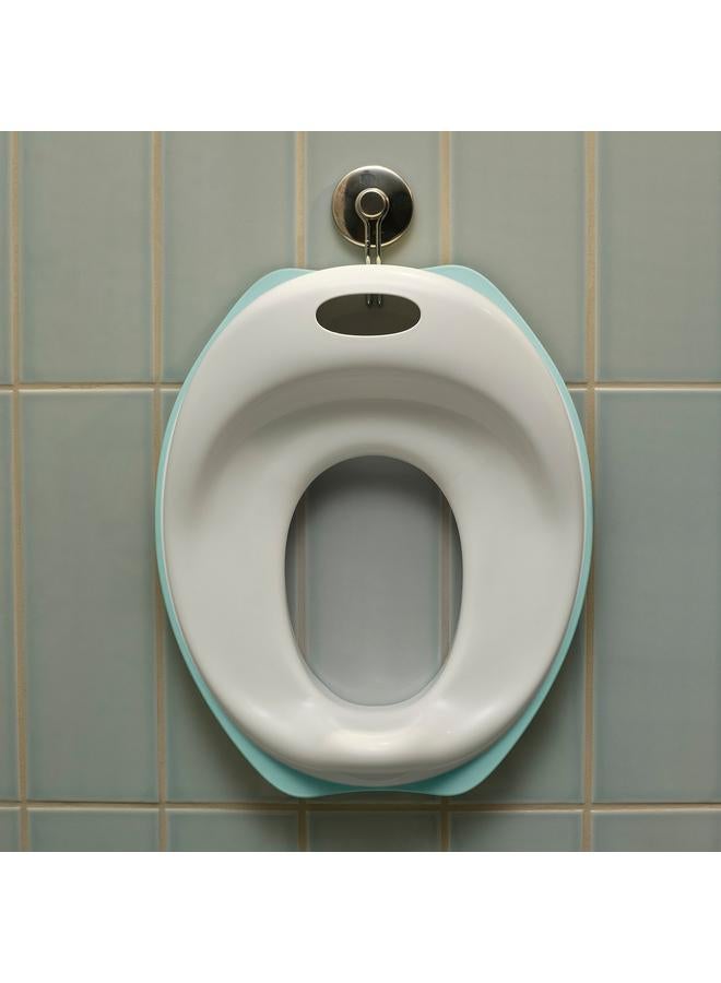 زبون مقعد المرحاض، أبيض/فيروزي - Image 2