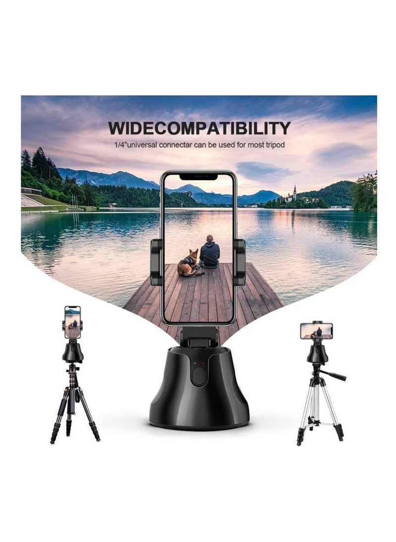 Apai Genie - Auto Smart Motion Tracking Phone Mount - Rotate/Panning Tripod Threaded Selfie Stick 360 Rotating Face AI Robot Shooting Stand Cameraman Motion Tracker for Live Streaming Vlog - Image 1