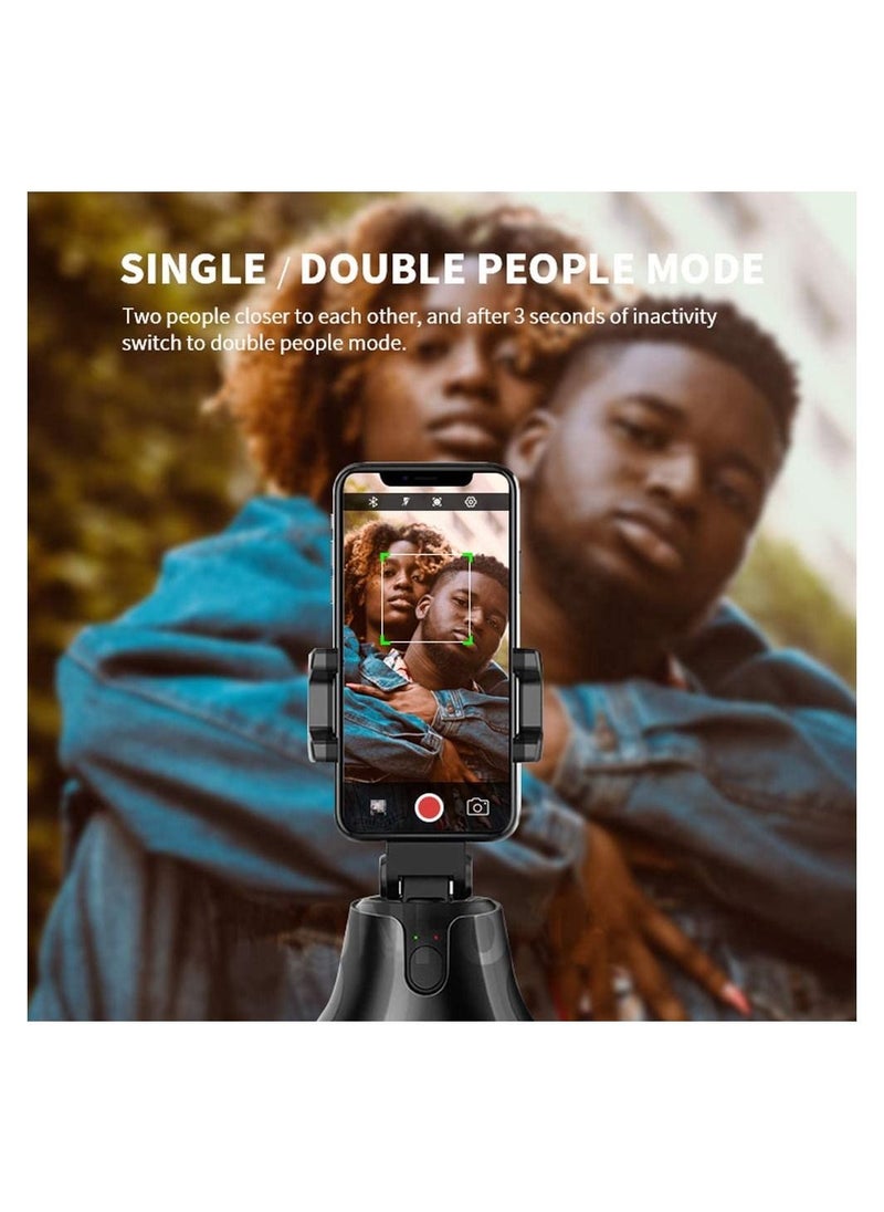 Apai Genie - Auto Smart Motion Tracking Phone Mount - Rotate/Panning Tripod Threaded Selfie Stick 360 Rotating Face AI Robot Shooting Stand Cameraman Motion Tracker for Live Streaming Vlog - Image 1