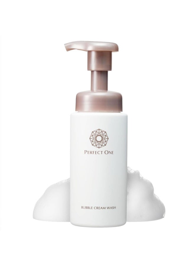 PERFECT ONE Bubble Cream Face Wash, Gentle Foaming Facial Cleanser with Ultra-Fine Microbubbles, Hydrating Facewash and Makeup Remover, Gentle Formula for All Skin Types â€“ 7.01 fl oz - Image 1