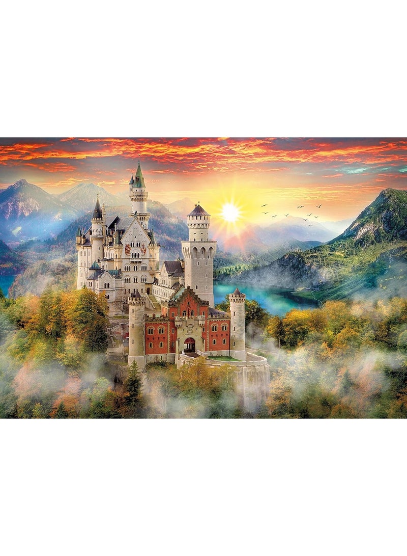 1000 puzzle pieces | Forest Castle themed puzzle pieces | Puzzles and puzzle leisure toys suitable for adults and children - Image 1
