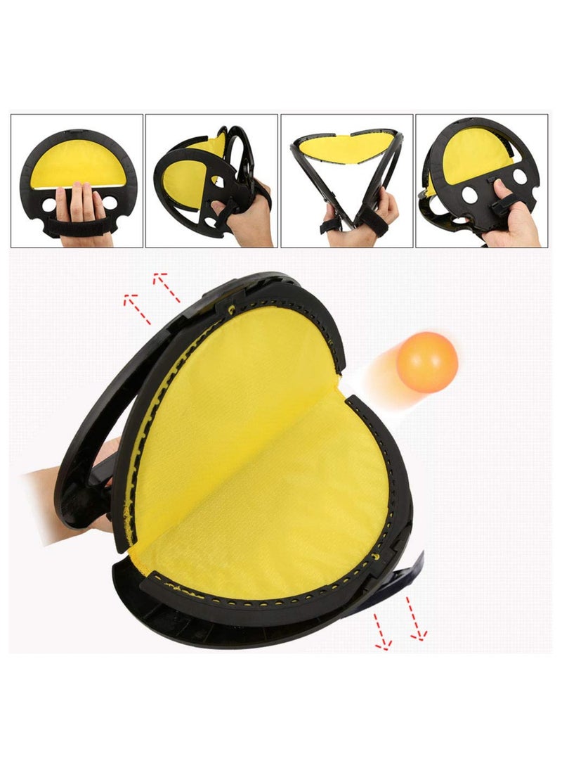 KASTWAVE Throwing Game Set, Throw Game Set, Squap Catch Ball Game for Kids to Play Outside, Kids Catch and Throw Handball Game Racket Outdoor Sports Toys for Family Kids, Throw and Catch Game SPOR - Image 2