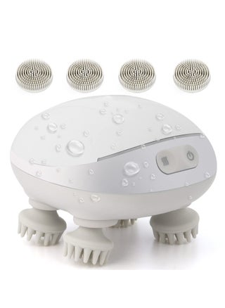 Electric Scalp Massager with Heating | 88 Kneading Nodes for Deep Cleansing & Hair Growth | 3 Speeds & 2 Massage Heads | Portable Body Massager (Latest 2025 Model) - pzsku/Z947BF7189CAF79D7AE54Z/45/_/1675308708/12511780-bc65-4433-96aa-eb783146f323