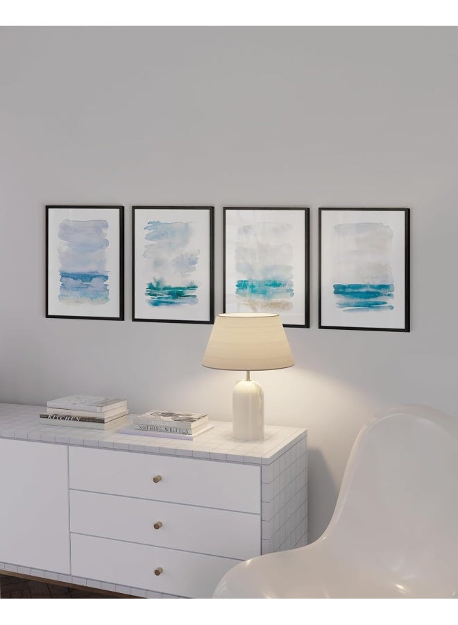 Home Trove Beach Poster Abstract Painting Set Of 4 - Image 5