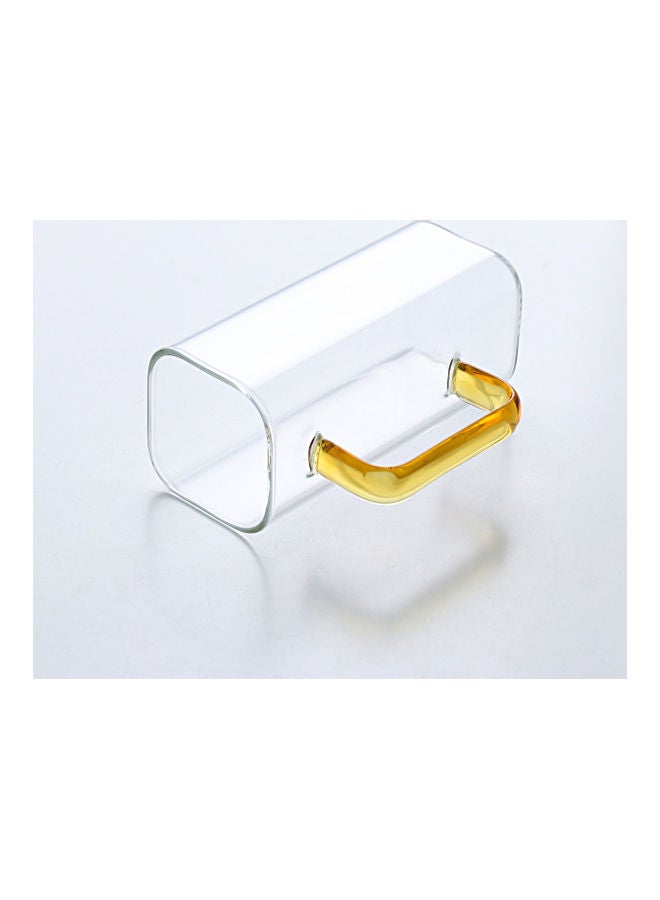 Square Shaped Glass with Handle Clear - Image 3