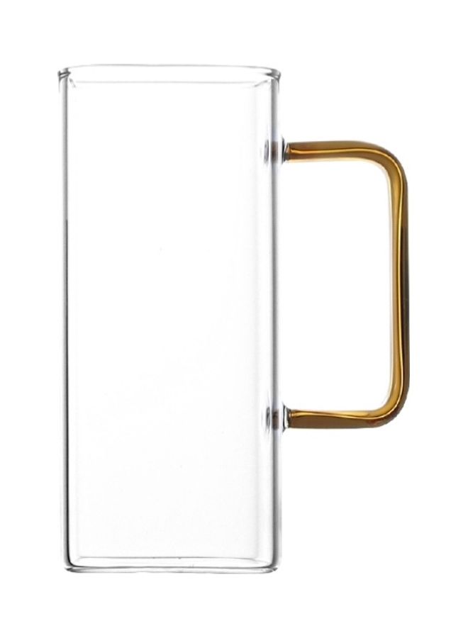 Square Shaped Glass with Handle Clear - Image 1
