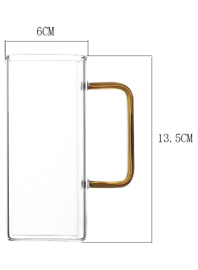 Square Shaped Glass with Handle Clear - Image 2