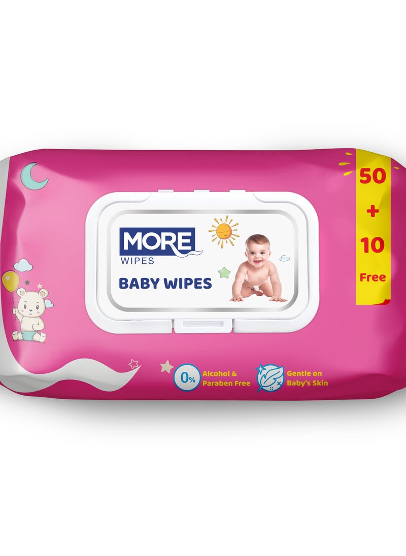 More 60-Piece Baby Wipes 