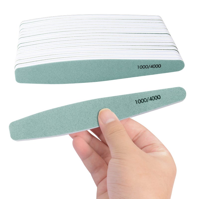 Diesisa 15pcs 10004000 Grit Nail Files for Natural Nails Emery Boards for Natural Files DoubleSided Nail Buffering Manicure Pedicure Nail Supplies Tools for Toenail Fingernail for Home Salon