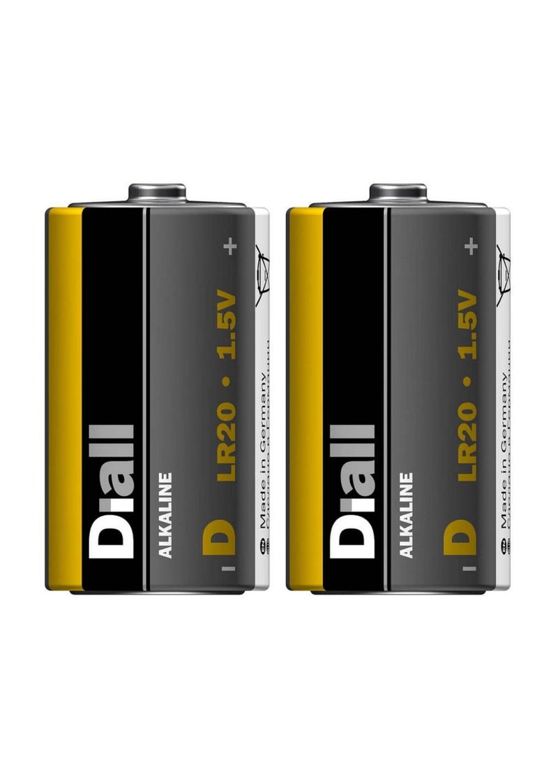 ACE Diall D Alkaline Battery Pack 2Pc