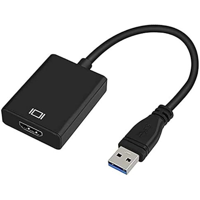 HXSMK USB TO HDMI ADAPTER, USB 3.0/2.0 TO HDMI 1081P FULL H D (MALE TO FEMALE) CONVERTER - Image 3