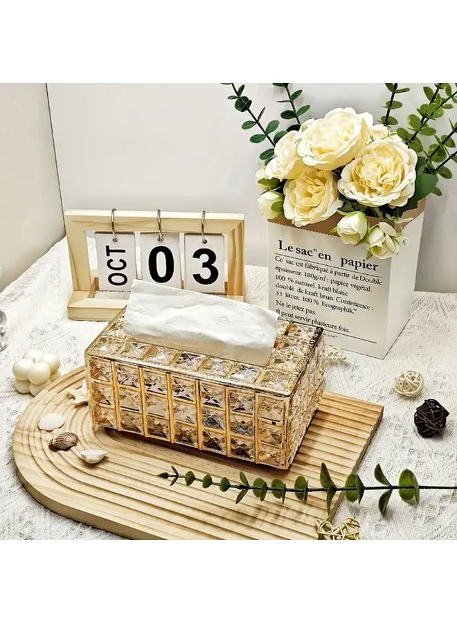 Yageli Tissue Box Square Freestanding Napkin Dispenser For Bathroom Vanities Nightstands Home Decor - Image 3