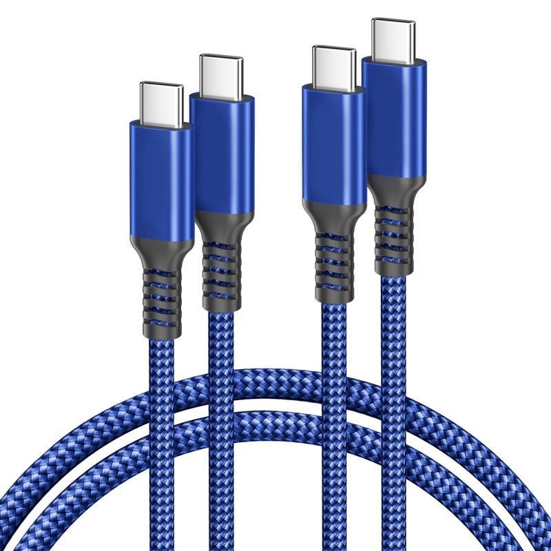Basesailor USB Type C to C 60W Cable 10ft/2Pack,Power Delivery Fast Charging PD Charger Cord for MacBook Mac Pro,iPad Air 5 4th 5th Mini 6 6th Generation,Samsung Galaxy Note 20 S23 S21 S22 22 Tab S9 - Image 1