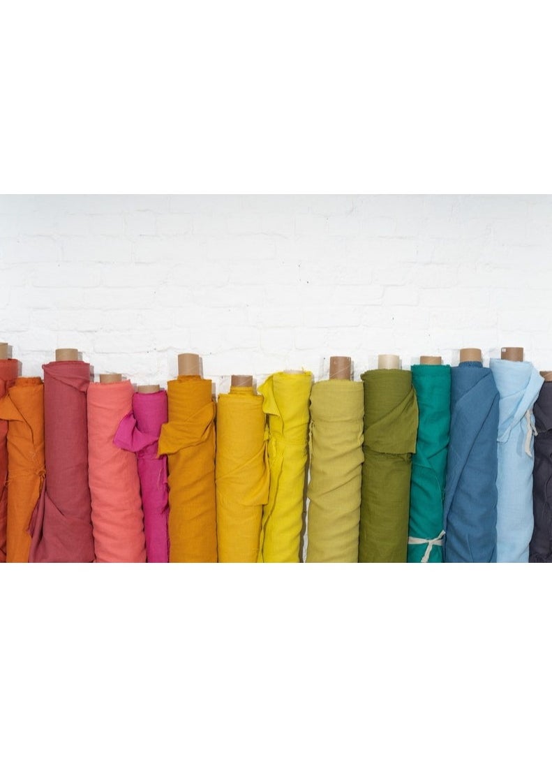 JewelOnPalette 100% Cotton Fabric, 45" Wide Soft Material for Cut by The Yard for Dress, Blouse, Shirt, Craft and Embroidery - Light Yellow  - Image 3