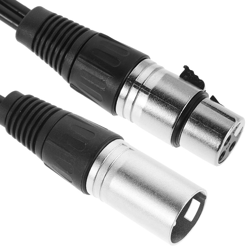 كابل مقسم ميكروفون XLR أنثى متوازن إلى ذكر مزدوج من الفضة - Image 4
