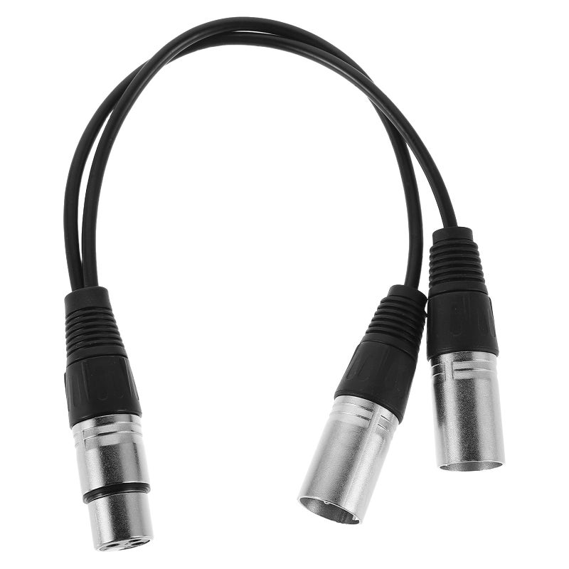 كابل مقسم ميكروفون XLR أنثى متوازن إلى ذكر مزدوج من الفضة - Image 2