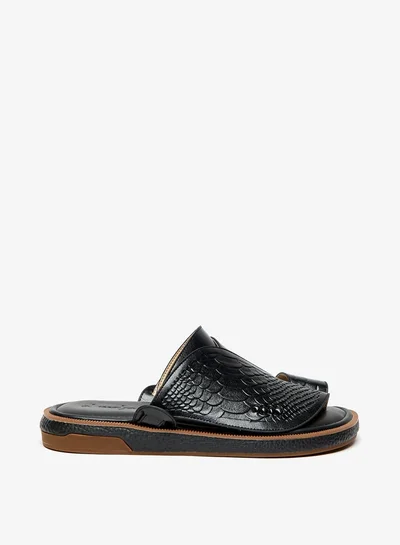 Al Waha Men's Textured Slip-On Arabic Sandals