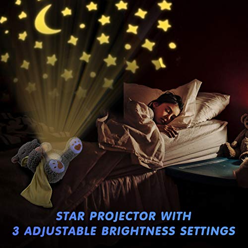 BEREST Baby White Noise Machine Stuffed Animal Toy, Mom's Heartbeat Lullabies Sheep Sleep Soother, Nursery Decor Night Light Projector, Toddler Crib Sleeping Aid, Babies Shower Gifts Portable - Image 3