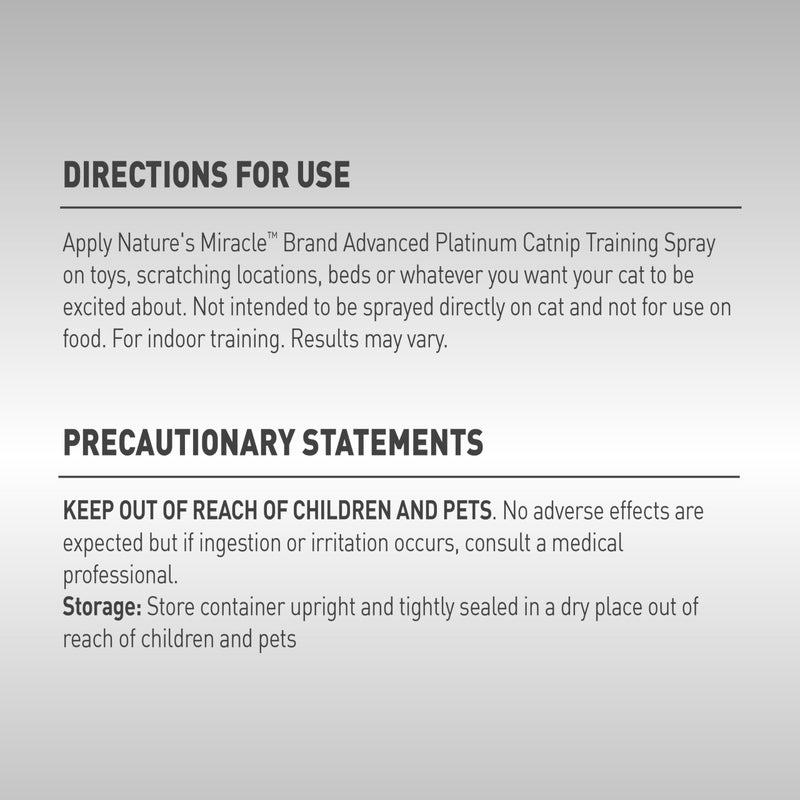 Nature's Miracle Natures Miracle Advanced Catnip Training Spray with Real Catnip Oil Attracts Cats and Encourages Positive Behavior, 8 Ounces - Image 3