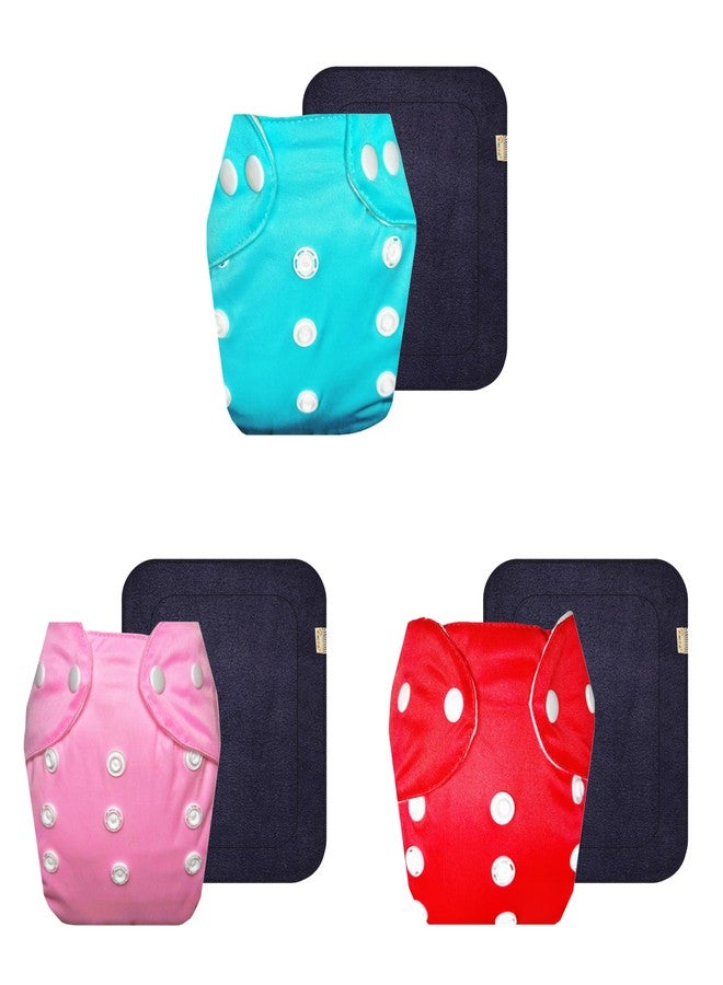 حفاضات قماشية دمبلدو لايت مع حشوة رمادية (عبوة من 3 قطع) | ناعمة ولطيفة | تسمح بمرور الهواء | أزرار كبس قابلة للتعديل | ضرورية للاستخدام اليومي | من 3 أشهر إلى سنتين | مناسبة للأطفال من الجنسين - Image 1