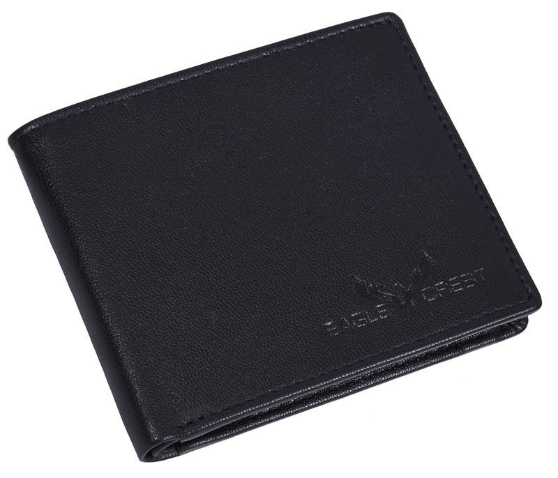 Eagle Crest Falcon Black Leather Wallet for Men - Image 5
