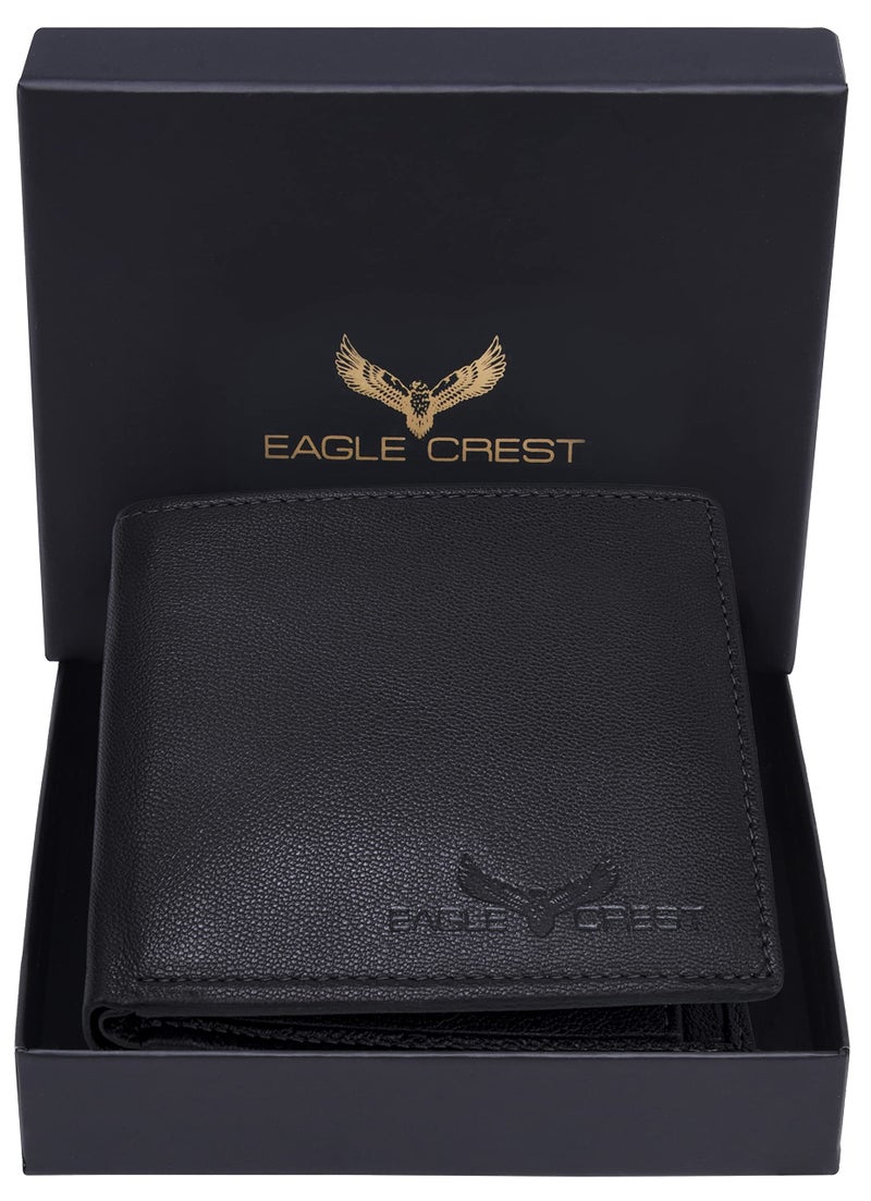 Eagle Crest Falcon Black Leather Wallet for Men - Image 2