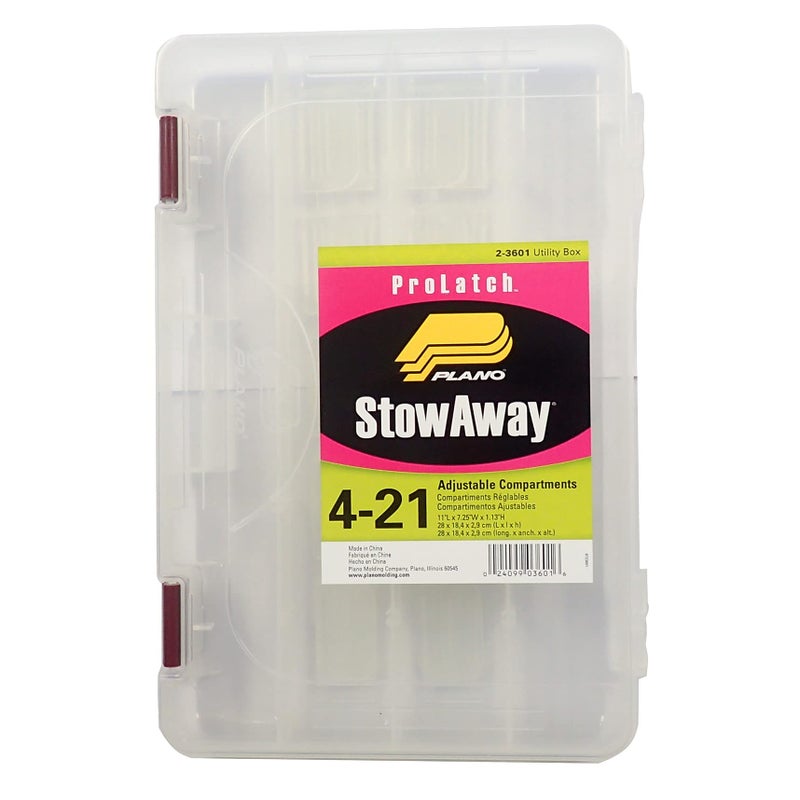 Plano 2-3601-00 Thin Stowaway with Adjustable Dividers, Clear, One Size (2360100) - Image 1
