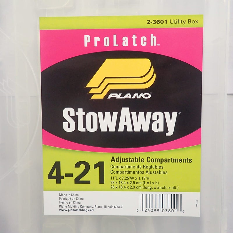 Plano 2-3601-00 Thin Stowaway with Adjustable Dividers, Clear, One Size (2360100) - Image 3