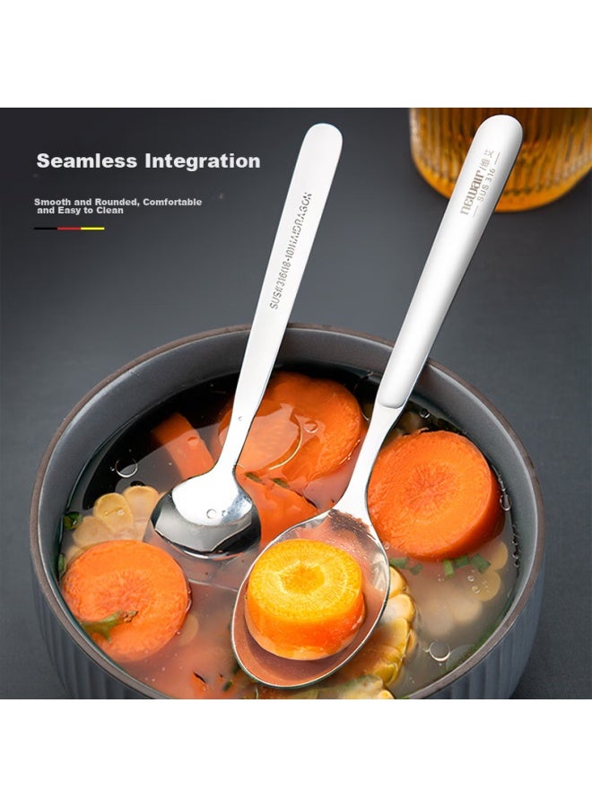 Newair 316 Stainless Steel Children's Spoon, Creative Cute Small Spoon, Soup Spoon, Tablespoon, Korean-style Dining Spoon - Image 2