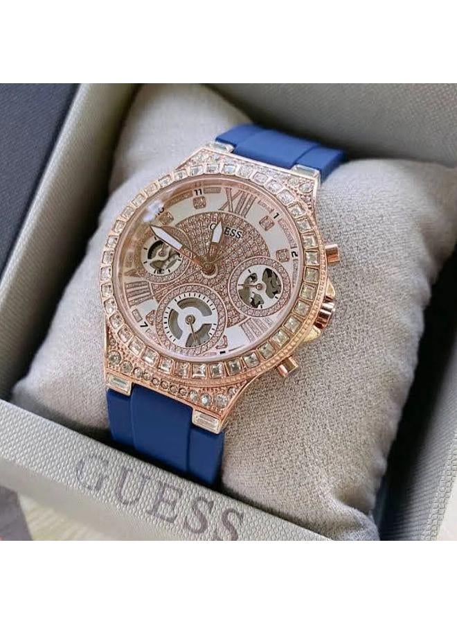GUESS wemen’s analog  Rubber watch GW0257l3