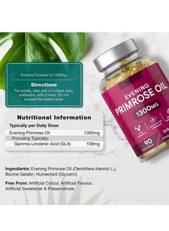 BIYODE High-Performance Evening Primrose Oil Softgels - 1300mg Ultra-Concentrated Formula, 90 Count - Premium Omega-6 Supplement Customized for Women’s Health  - Image 3