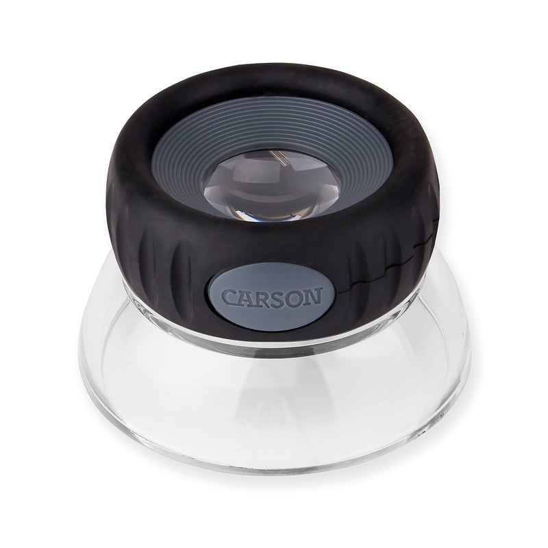 Carson LumiLoupe Plus 105x Power Focusable Stand Loupe Magnifier LO10