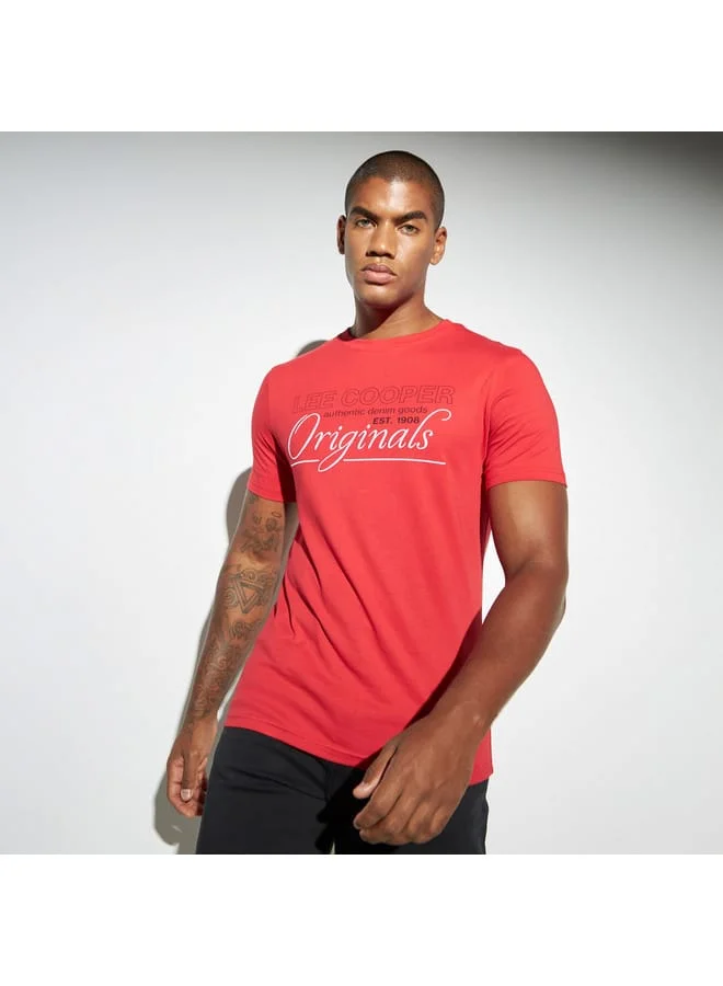 Lee Cooper Lee Cooper Logo Print Crew Neck T-shirt