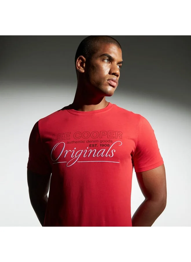 Lee Cooper Lee Cooper Logo Print Crew Neck T-shirt